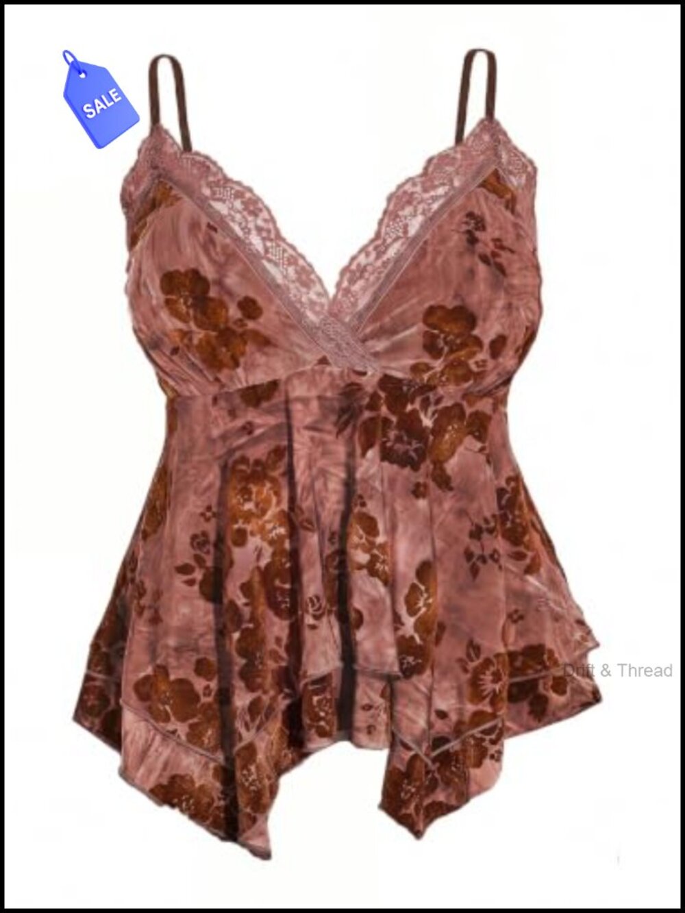Plus Size Sleeveless Wrap V Neck Babydoll Tank with Tiered Hem